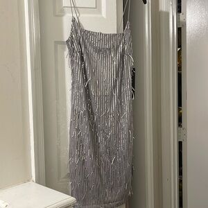 Steve Madden Silver Mini Dress for Chic Occasions